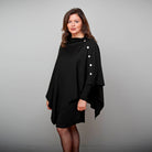 Black OBR Merino - 5 Button Wrap (2033)