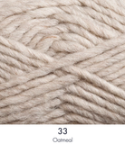 Close up ball of yarn in colour oatmeal.