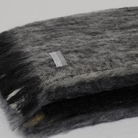 Charcoal blankets folded