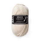 Cream colour ball of yarn.
