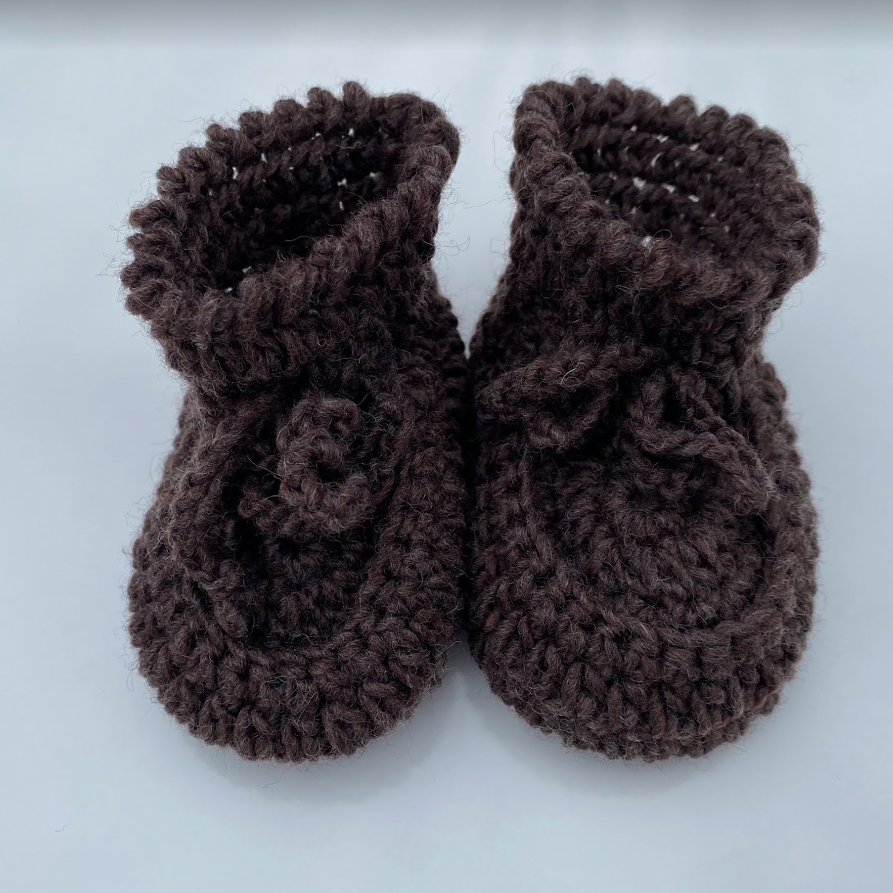 Sheepy Feet Crochet Bootee (SFCBTE)Brown