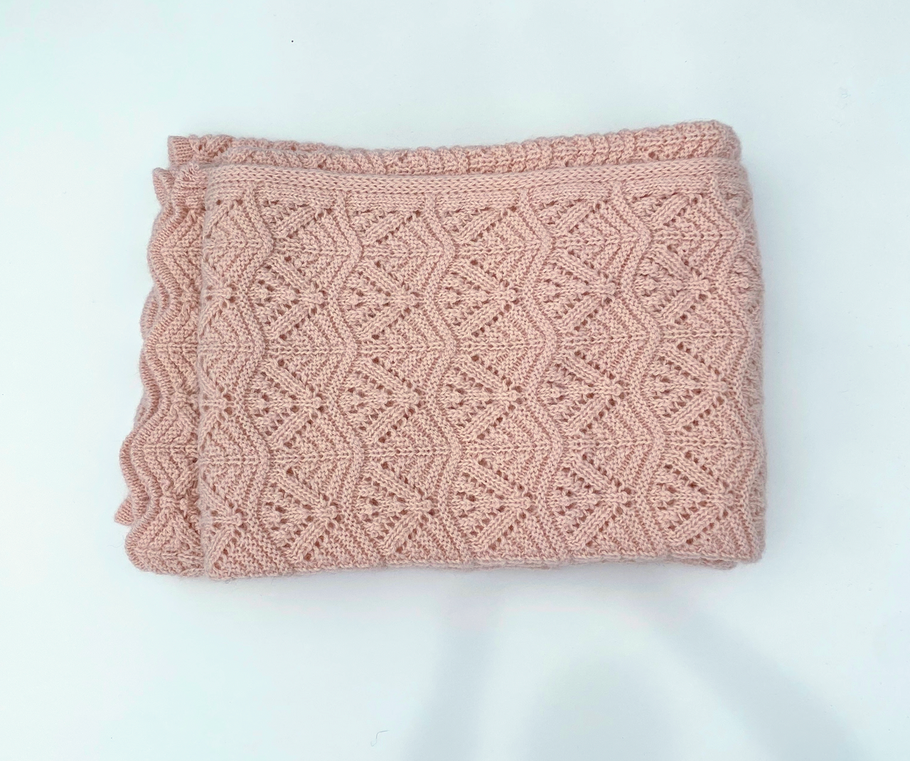Natures Best Baby Alpaca Shawl (w15-45)Blush