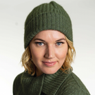Koru Merino - Possum Ribbed Beanie (KO2020)Moss