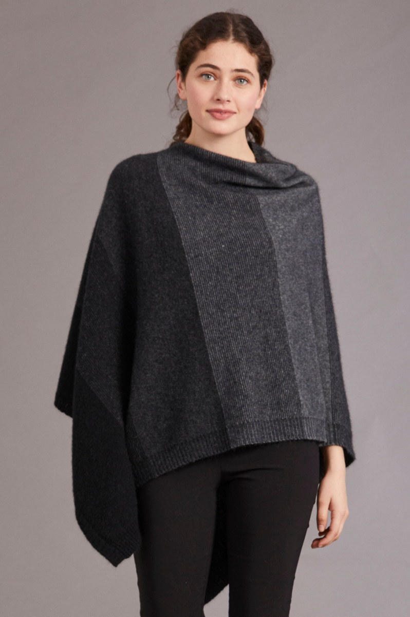 McDonald - Merino & Possum Ombre Poncho (5010)