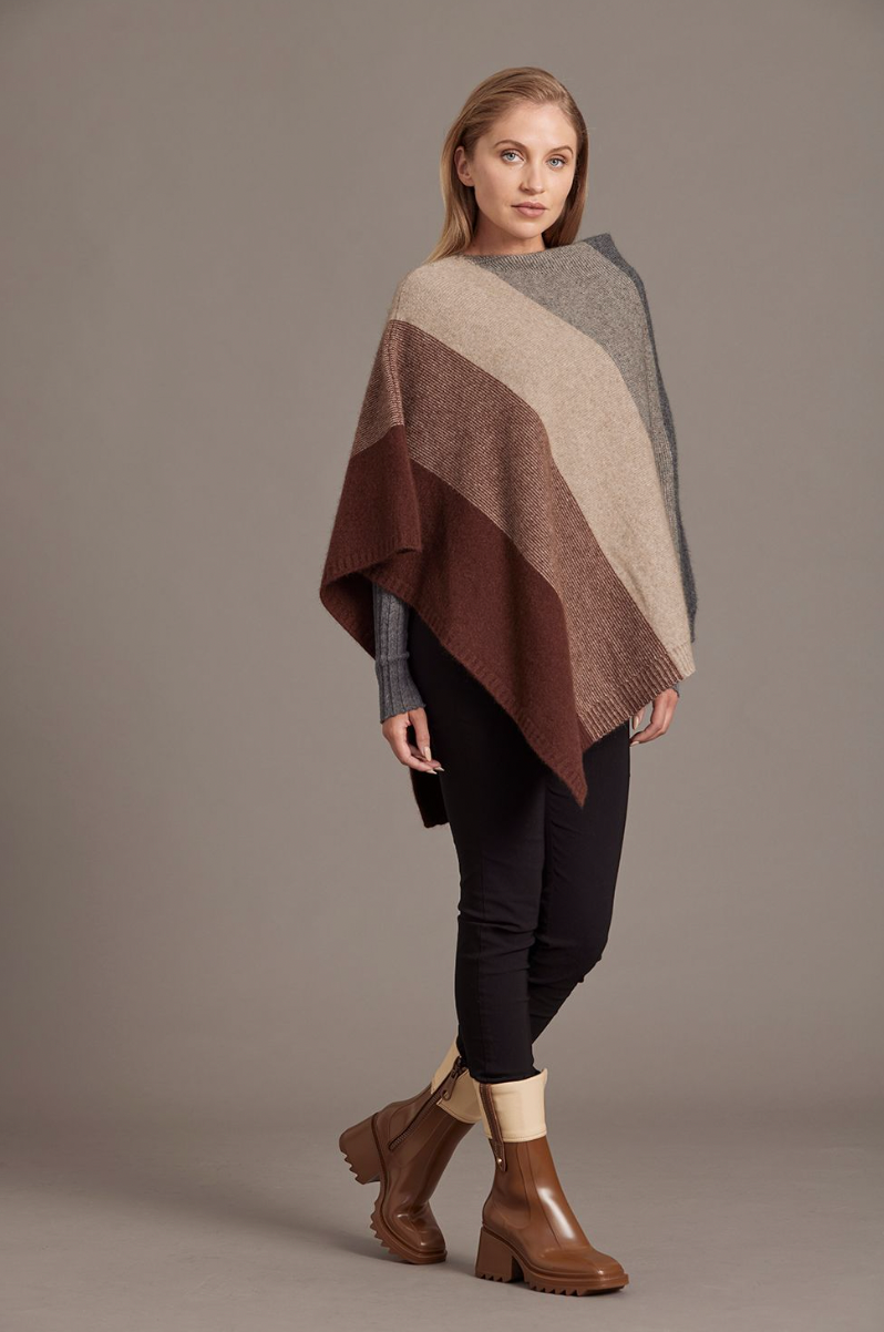 McDonald - Merino & Possum Ombre Poncho (5010)