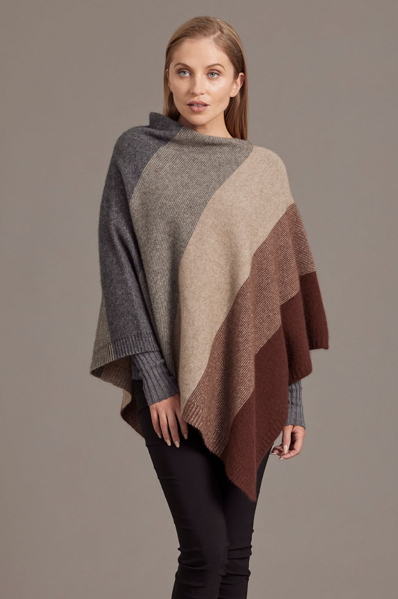 McDonald - Merino & Possum Ombre Poncho (5010)