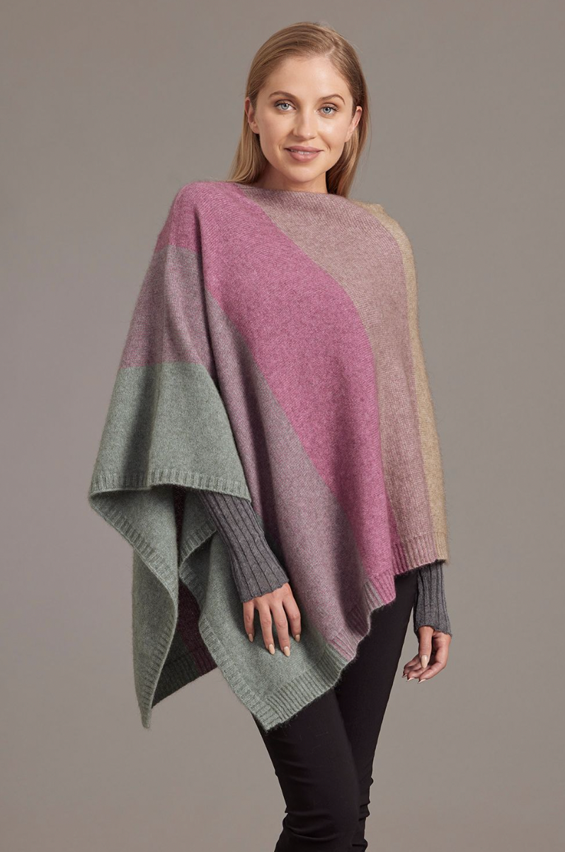 McDonald - Merino & Possum Ombre Poncho (5010)