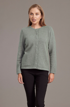 McDonald - Possum & Merino Cardigan with Swarovski Buttons (6110)Mint