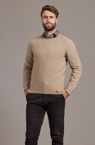 McDonald - Possum & Merino Crew Neck Jumper (6603)Mocha