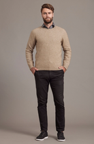 McDonald - Possum & Merino Crew Neck Jumper (6603)Mocha