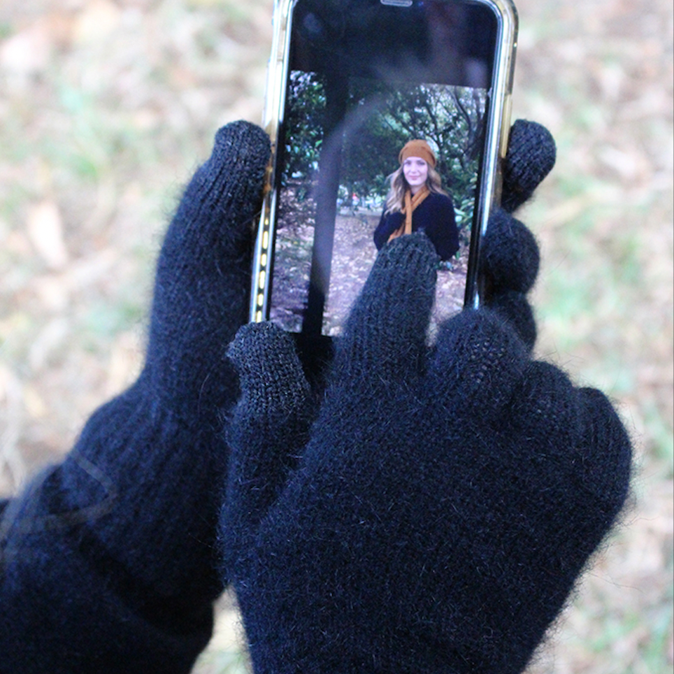 Lothlorian - Merino & Possum Conductive Glove (9907GLOVES)Black