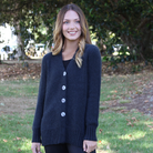 Lothlorian - Alpaca Plain Cardigan (ALP073)Slate