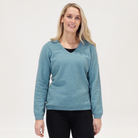 Native World - Merino & Possum Vee Plain Sweater (NB396)Topaz