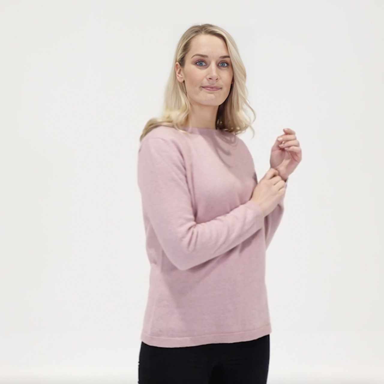 Native World - Merino & Possum Crew Plain Sweater (NB682)Blossom