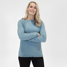 Native World - Merino & Possum Crew Plain Sweater (NB682)Topaz
