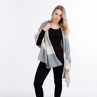 Native World - Merino & Possum Travel Wrap (NE815)Natural Stripe