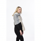 Native World - Merino & Possum Travel Wrap (NE815)Natural Stripe