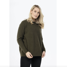Native World - Merino & Possum Lounge Sweater (NB816)Fern