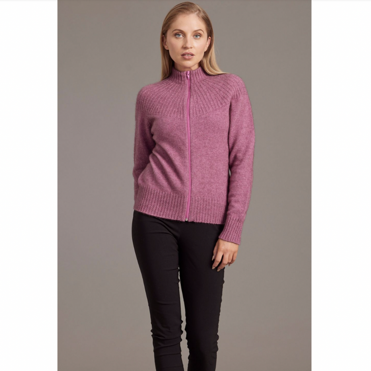 McDonald - Yolk Neck Cable Jacket (5018)Heather