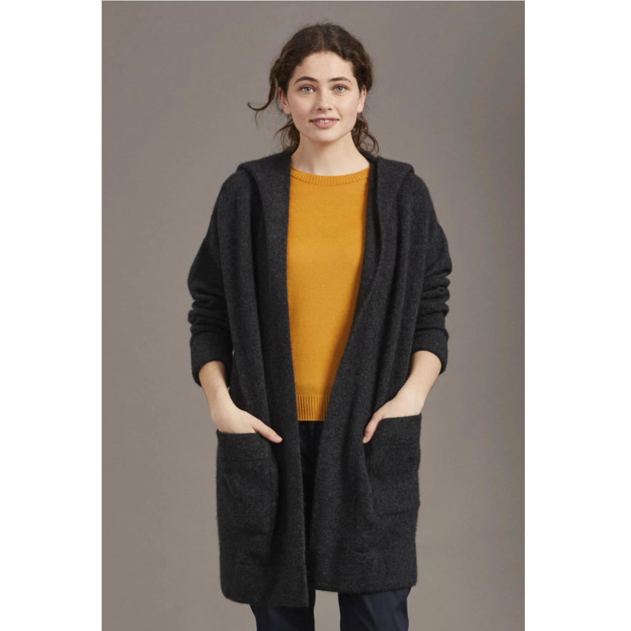 McDonald - Merino & Possum Oversized Hood Jacket (5013)