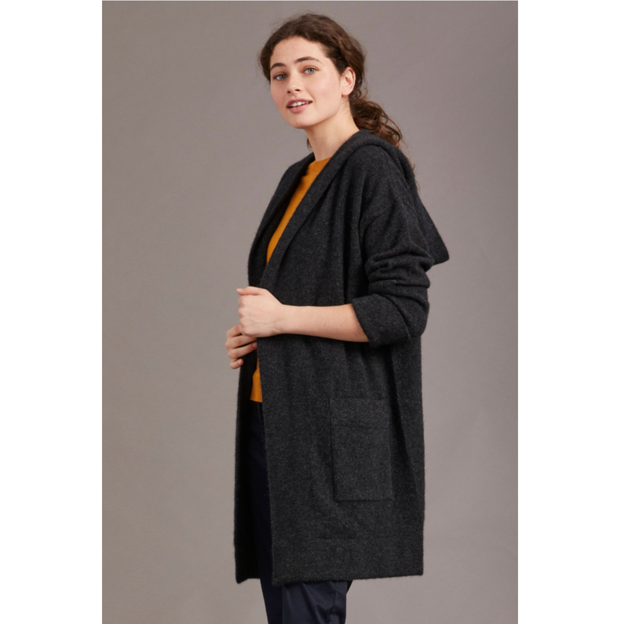 McDonald - Merino & Possum Oversized Hood Jacket (5013)