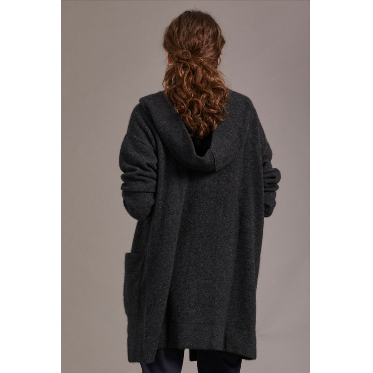 McDonald - Merino & Possum Oversized Hood Jacket (5013)