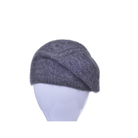 Merino & Possum Cable Beret in colour Pewter