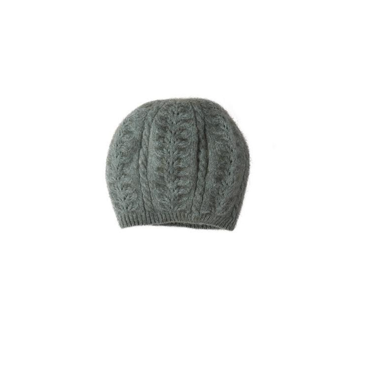 McDonald - Merino & Possum Cable Beret (6020)Mint