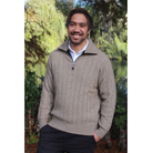 Lothlorian - Zip Collared Sweater (9808)Natural
