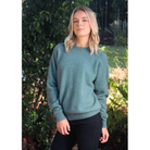 Lothlorian - Plain Crew Neck Sweater (9936)Sage