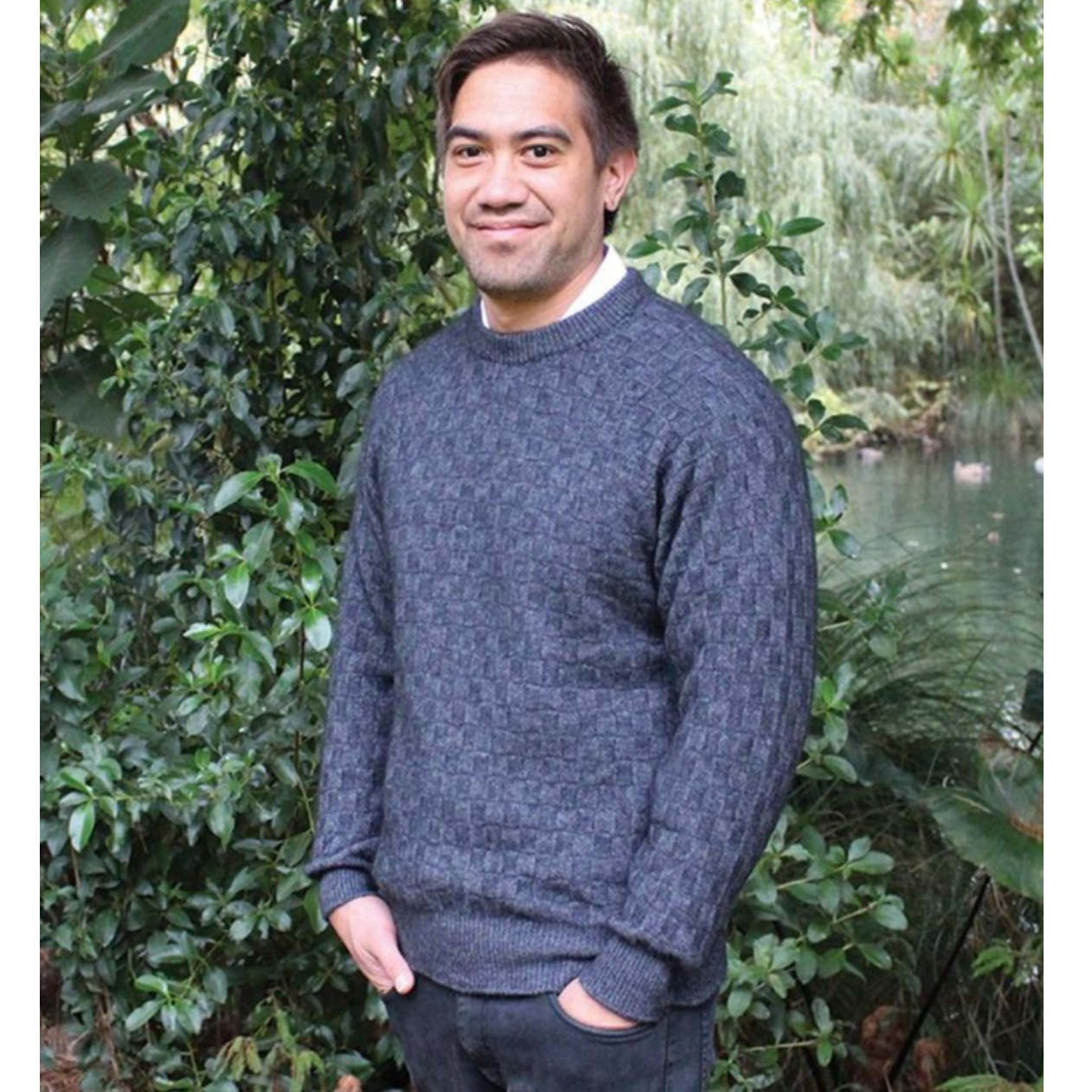 Lothlorian - Men's Crew Neck Purl Jumper (9801)