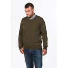 Native World - Merino & Possum Men's Vee Neck Sweater (NB121)Fern