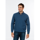 Native World - Merino & Possum Men's Vee Neck Sweater (NB121)Marine