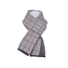 McDonald - Possum & Merino Check Scarf with Lambskin Trim (673)