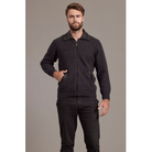 McDonald - Possum & Merino Lambskin Collar Jacket -Charcoal