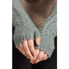 McDonald - Merino & Possum Cable Glovelets (622)Mint