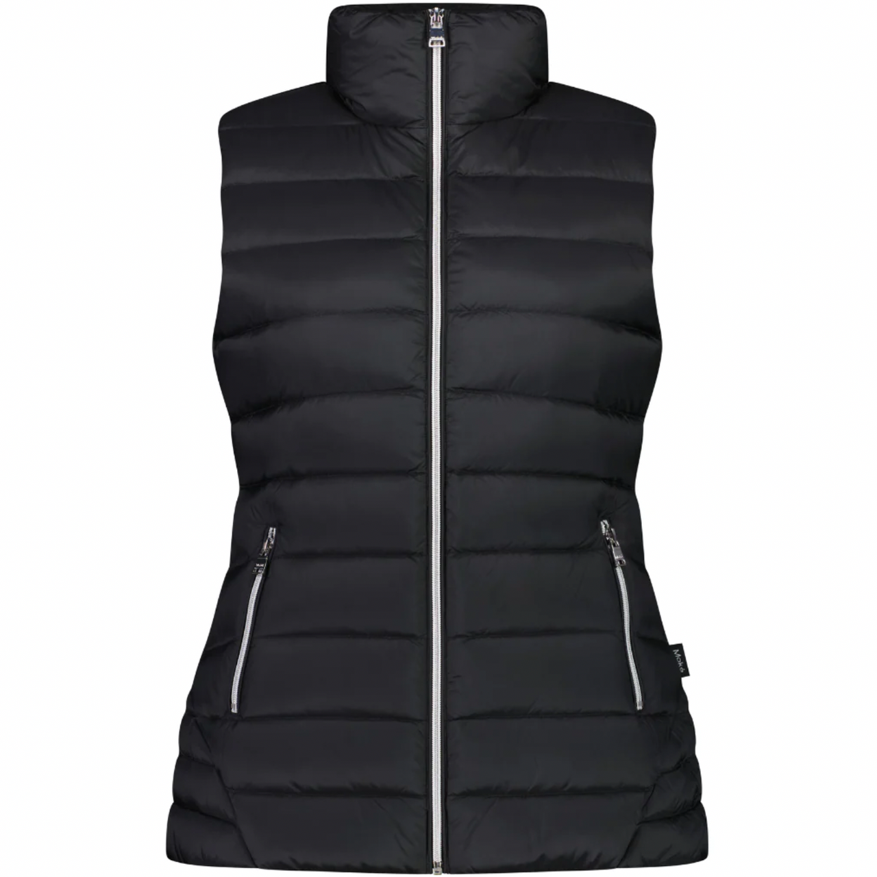 MOKE - 90/10 Packable Down Emily Peplum Vest (EMILYVEST)Black