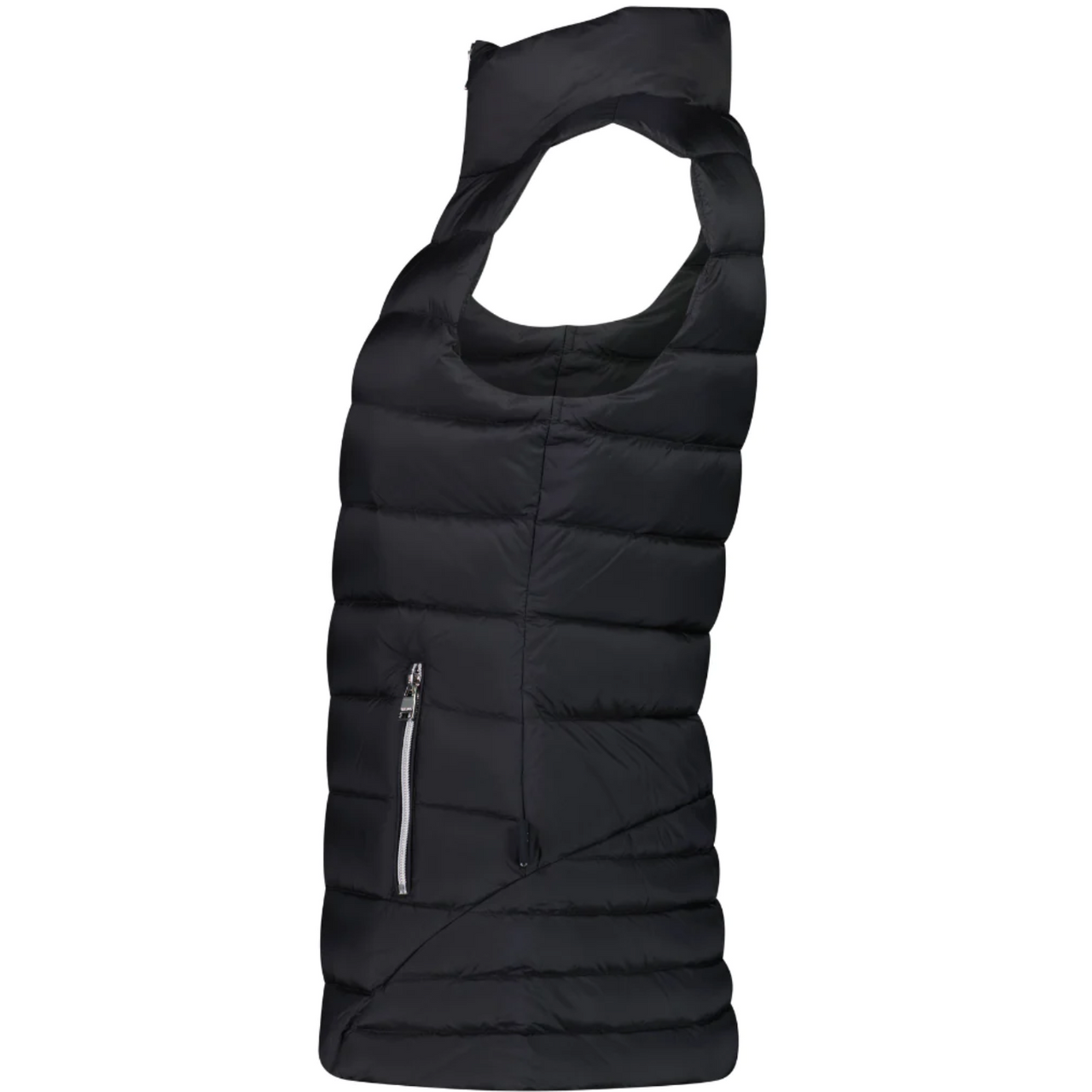 MOKE - 90/10 Packable Down Emily Peplum Vest (EMILYVEST)Black