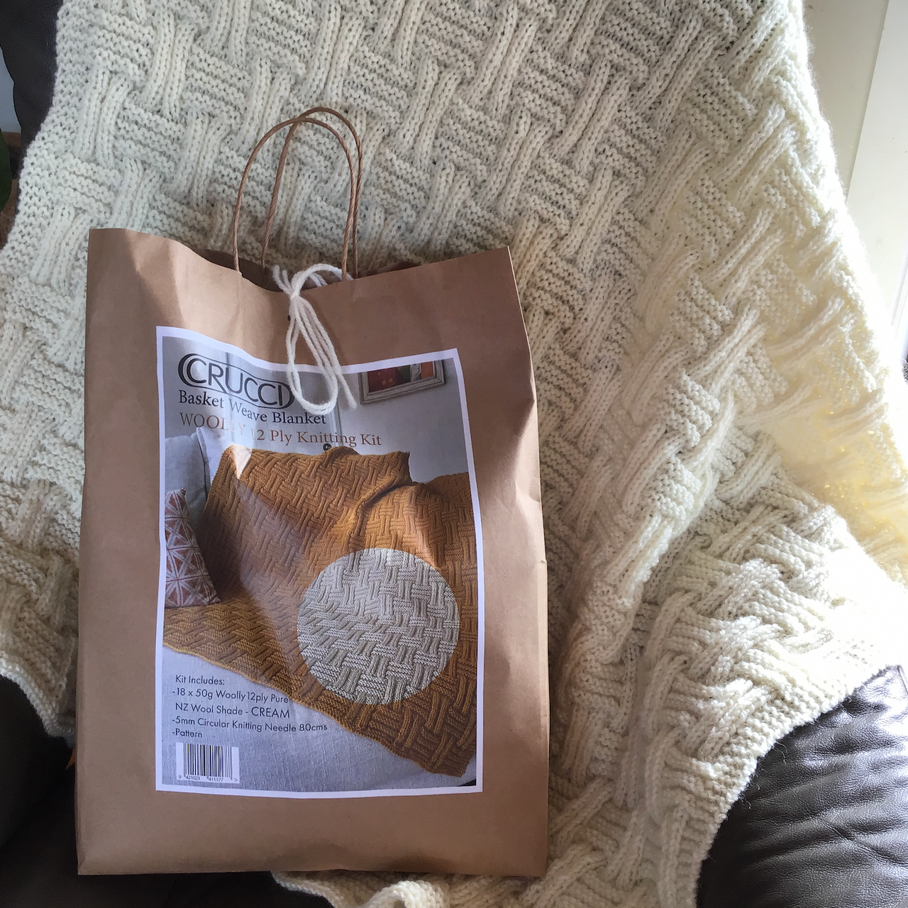 Crucci - Basket Weave Blanket Knitting Kit (CrucciBK)