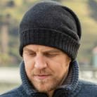 Noble Wilde - Merino & Possum Moss Baggie BeanieCharcoal