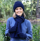 Midnight Lothlorian Plain Set (Beanie + Scarf) (9903+9905)