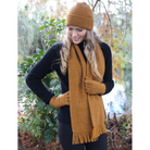 Gold Lothlorian Plain Set (Beanie + Scarf) (9903+9905)