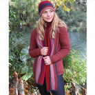 Pink Scarf and beanie set in colour