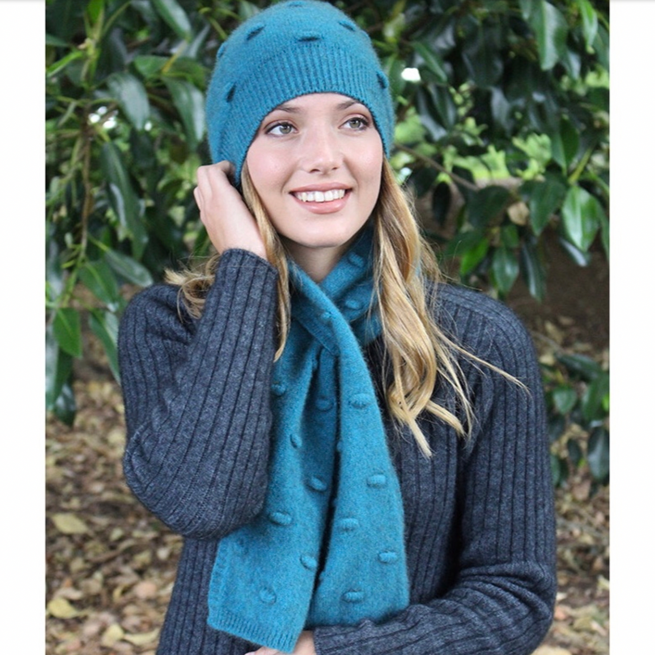 Lothlorian-Merino&Possum Bobble Set Teal