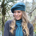 Teal - Lothlorian Merino - Possum Plain Beret (9904)