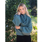 Lothlorian - Bias Scarf (9876) Sage/Tasman