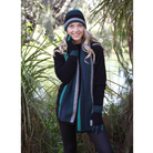 Scarf and beanie set in colour Tasman