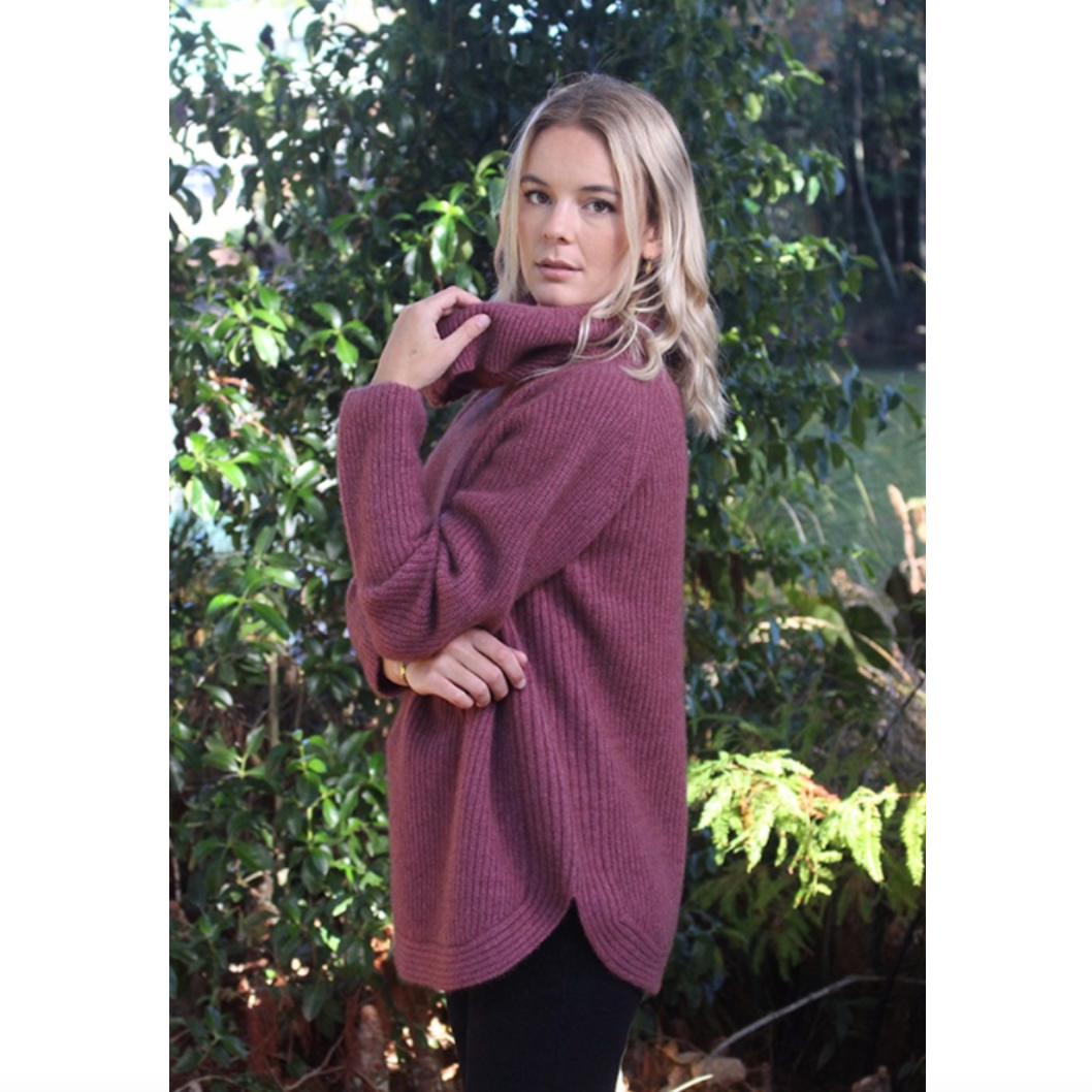 Lothlorian - Stratus Cowl Neck Jumper (9784)Orchid