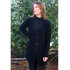 Lothlorian - Merino & Possum Curb Jacket (9785)Black
