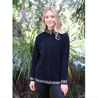 Lothlorian - Motif Zip Cardigan Black